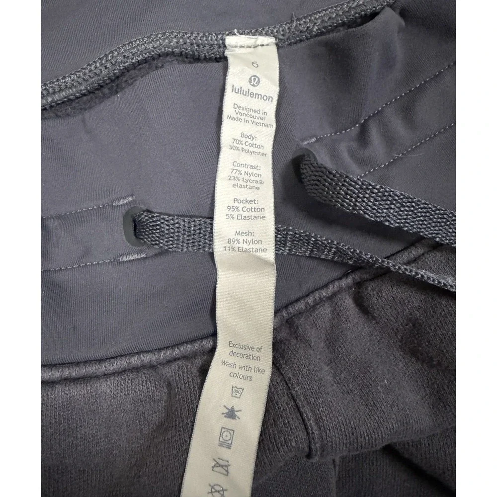 Lululemon Get Going Joggers Women's 6 Navy Blue Cotton Blend Cuffed